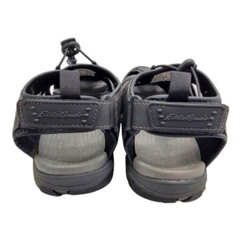 Eddie Bauer Men's 9M Meridian Bump Toe Sandal Black River Float Trip Water Shoe - Picture 4 of 12